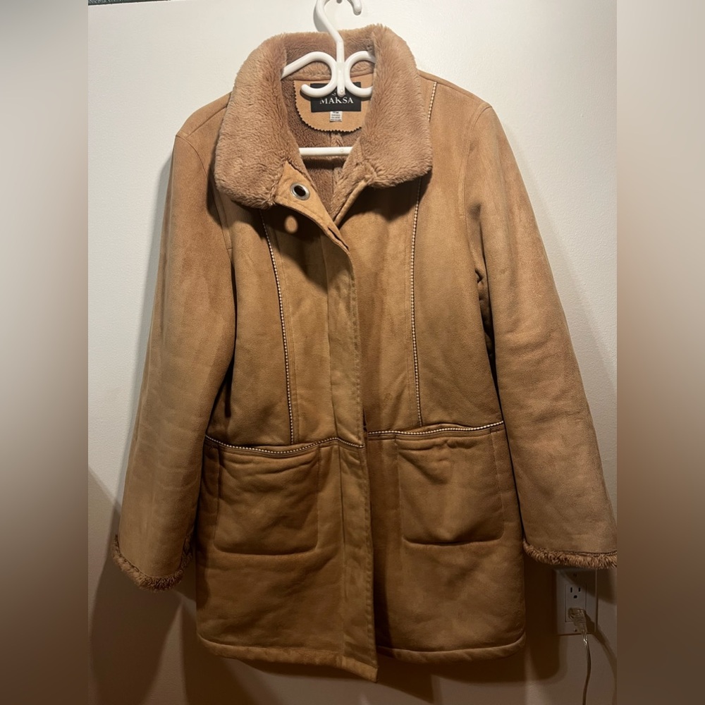 Vintage MAKSA Wool Fur Jacket